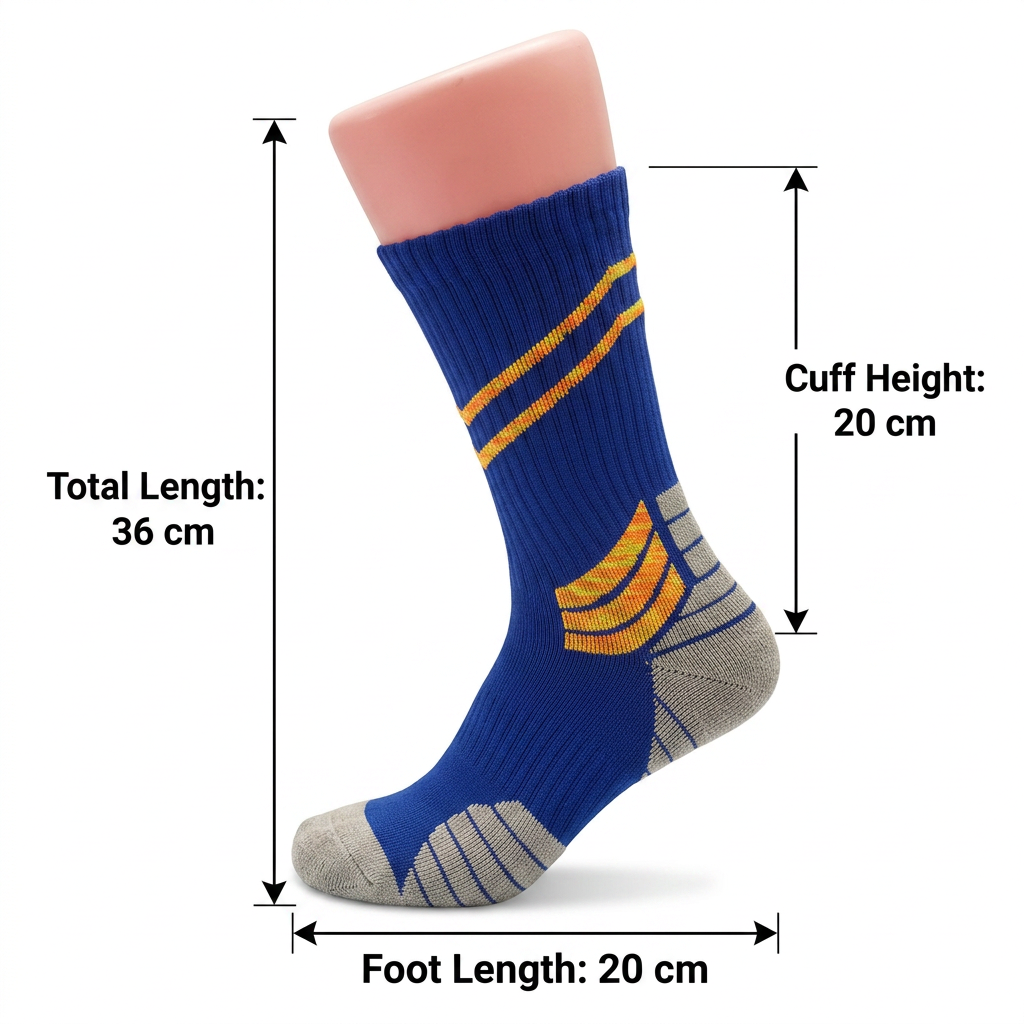 XIEGANG Professional Crew Athletic Socks 5-Pack