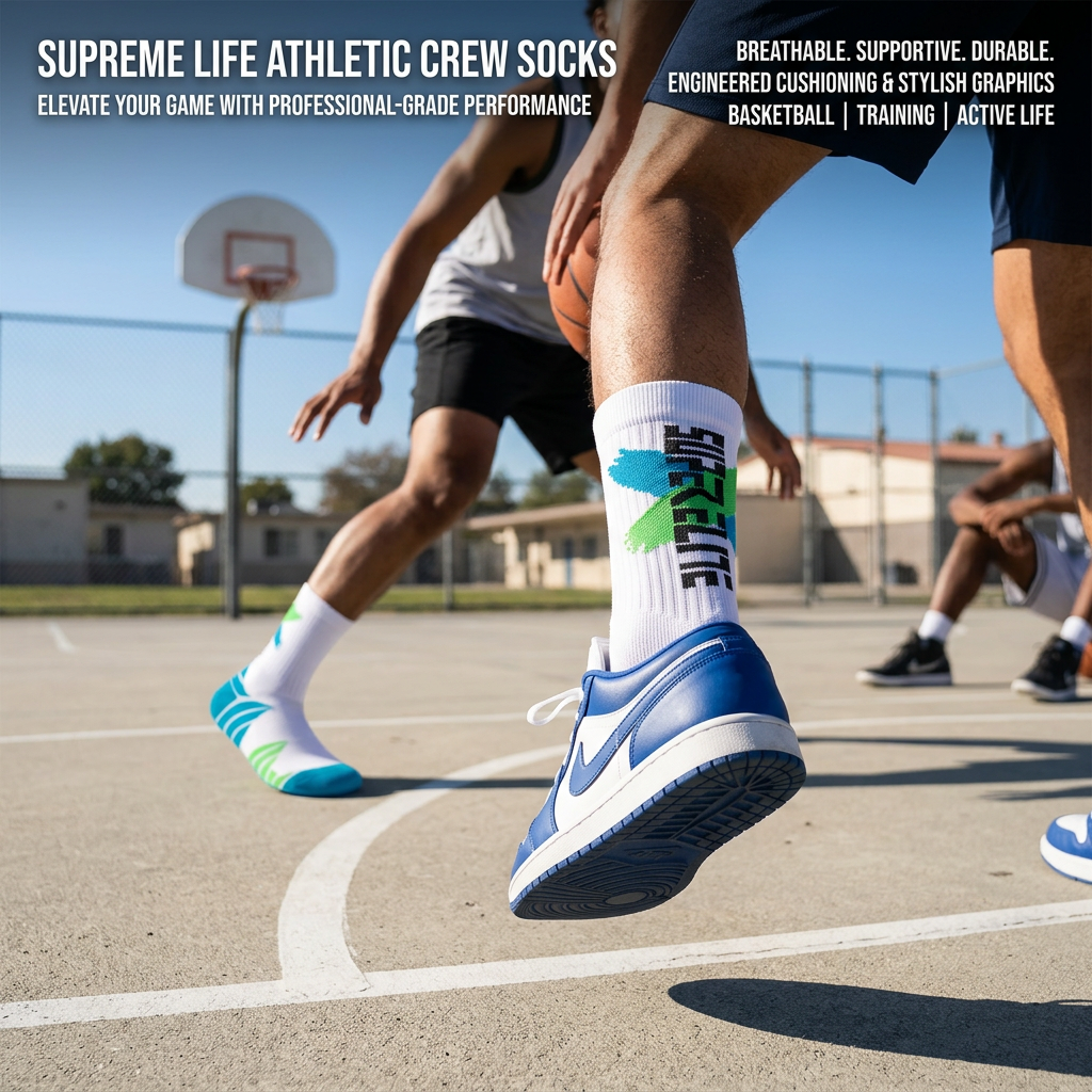 DBTYSP Super Elite Performance Crew Socks 5-Pack