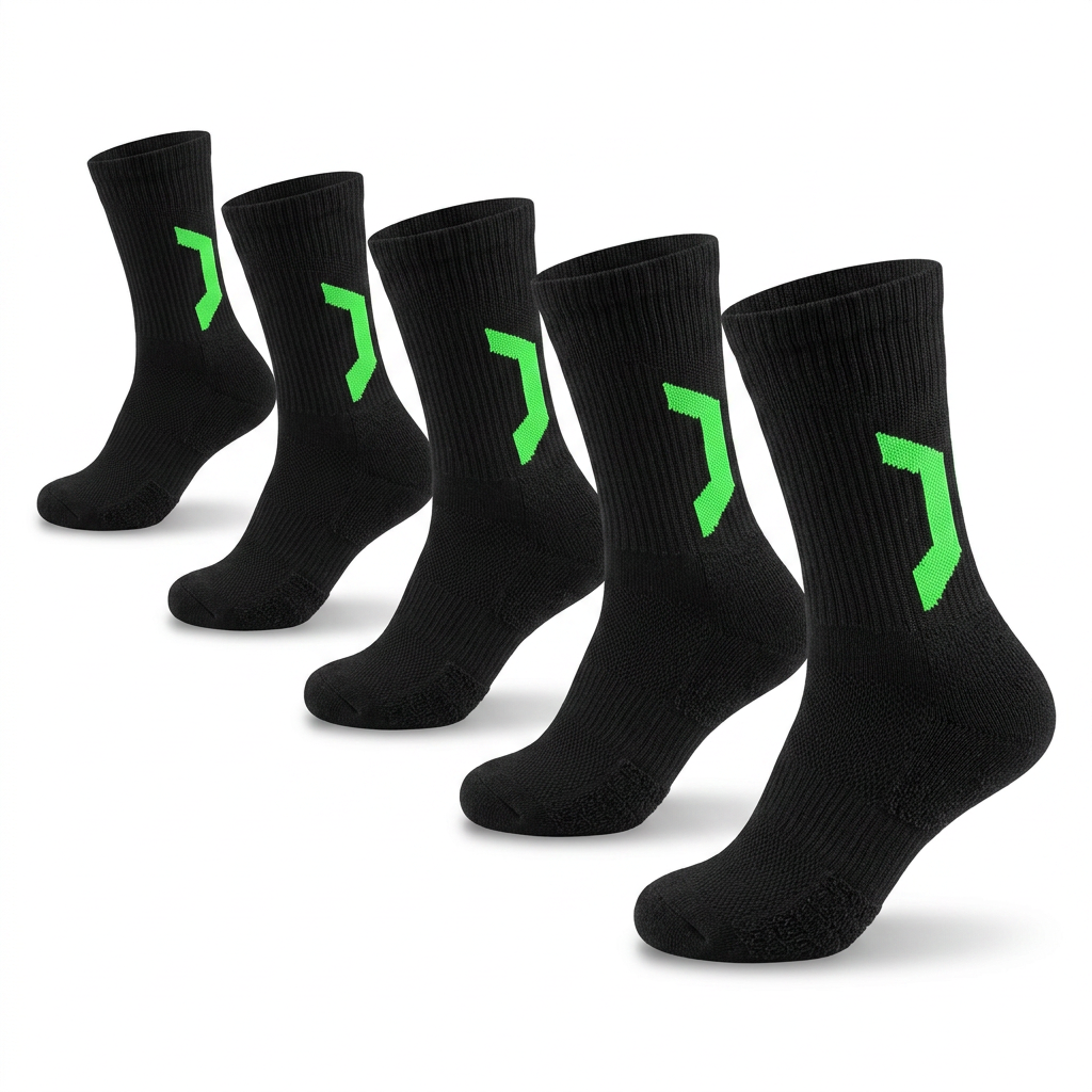 DBTYSP Chan Yi Black Athletic Crew Socks