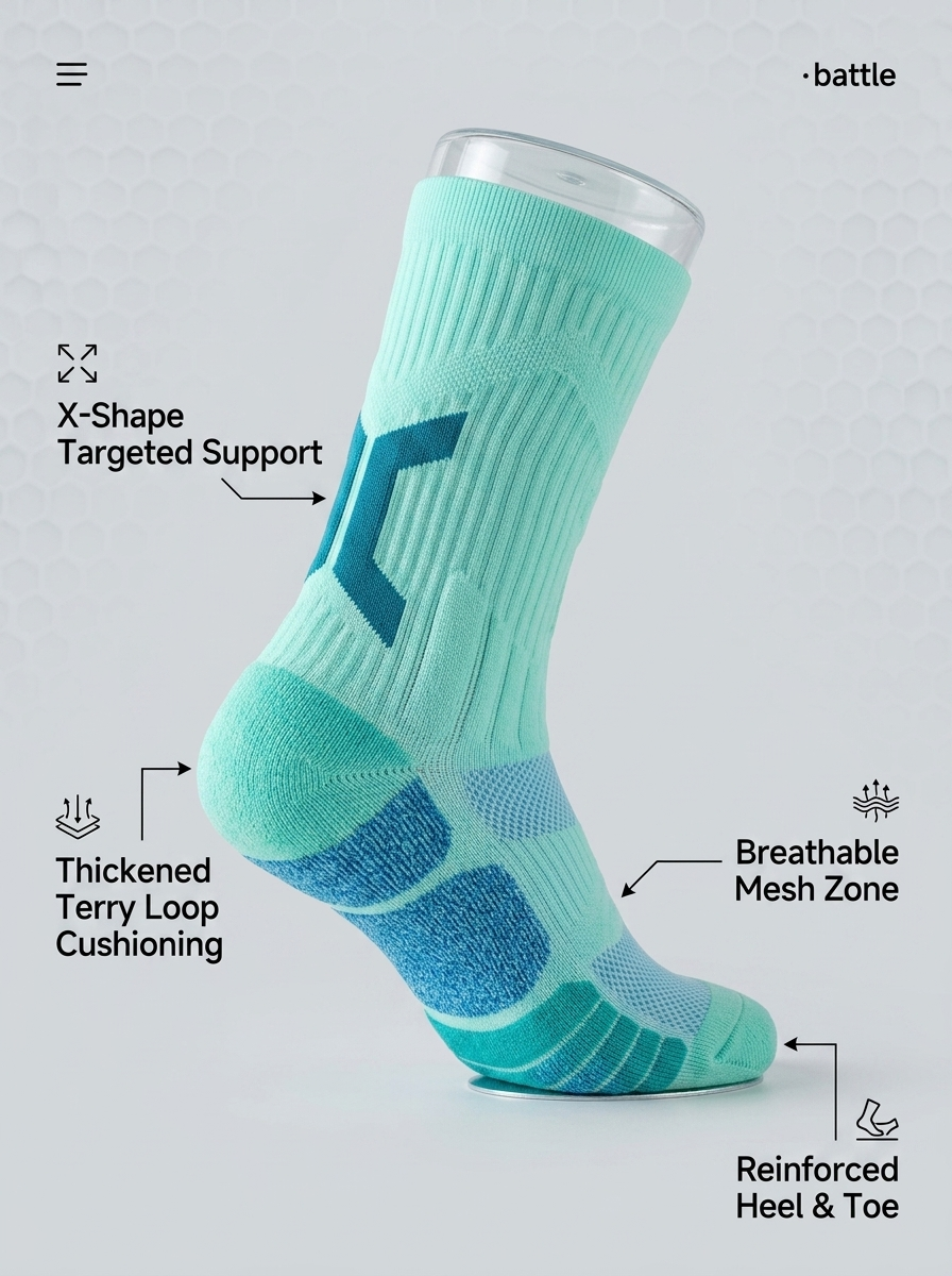 DBTYSP Chan Yi Ultra-Light Performance Crew Socks